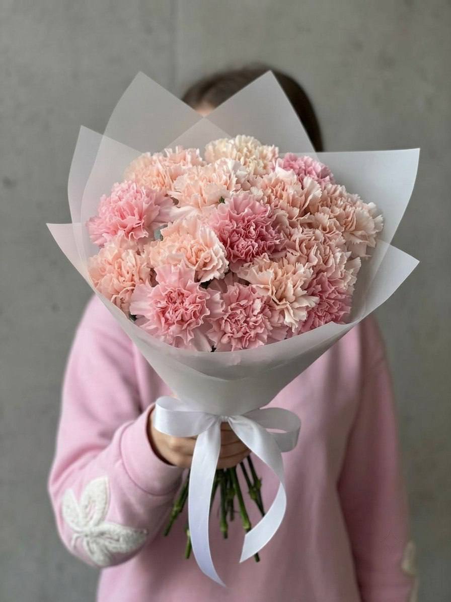 Моно-букет из 25 диантусов